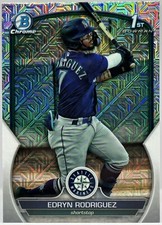 2023 Bowman Chrome EDRYN RODRIGUEZ Mega Box Mojo BCP-185  1st Prospect Mariners