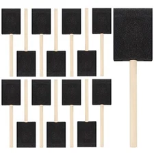 20 Pack 2 Inch Foam Paint Brushes with Wooden Handle Sponge Brushes for Painting