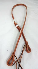 Hermann Oak Harness Leather 1/2" Bosal Hackamore Hanger Yuma Berry Silver Plate