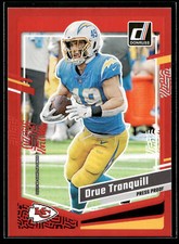 2023 Panini Donruss Drue Tranquill RED PRESS PROOF PARALLEL SP Chiefs #156 🔥