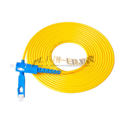 20M SC UPC to SC UPC Simplex 3.0mm PVC Single Mode Fiber Patch Cable Jumper