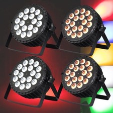 4pcs Aluminum 18X18W 6IN1 RGBWA UV LED Par Light Show Party BAR Church Lighting