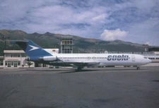 Saeta Ecuador Boeing 727-200 HC-BRG @ Quito 1994 - postcard