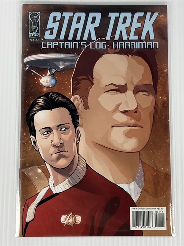 Lot 4 Star Trek Captain's Log Pike, Sulu, Jellico, Harriman One Shots IDW 2010 - Picture 3 of 5