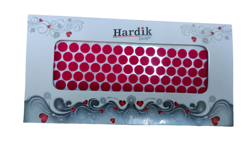@ Indian Traditional Velvet Bindi Round Shape Pink Colour For Women z685
