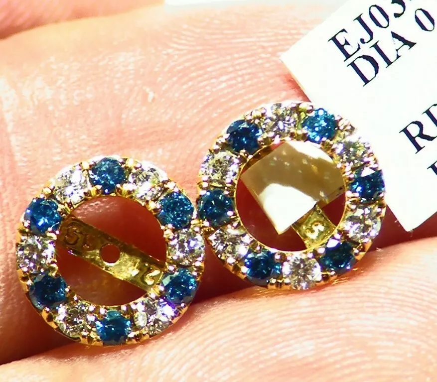 Diamond halo jackets for earrings deals