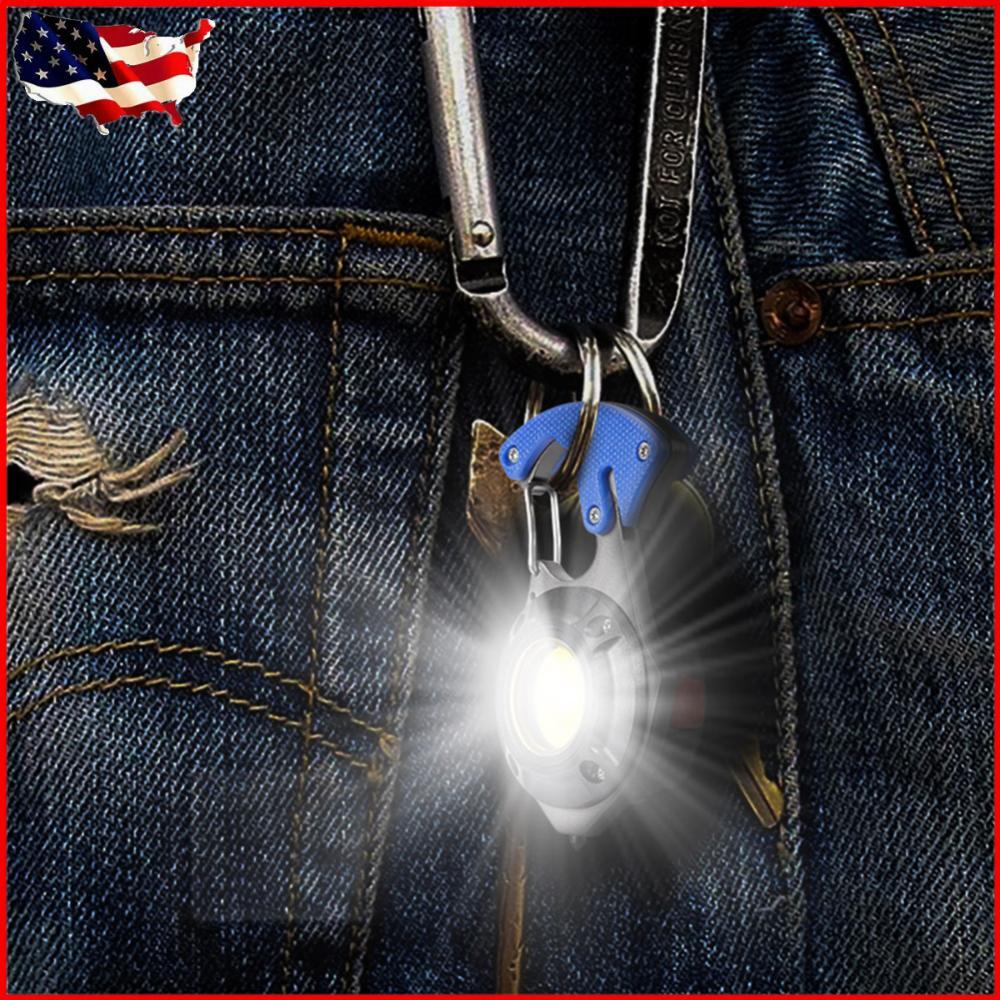 Rechargeable Mini LED Screwdriver Flashlight with Bottle Opener & COB Work Light
