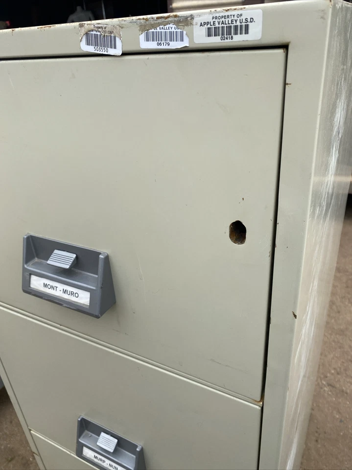 SCHWAB 1000 ignífugo 4 cajones archivador tamaño legal sin cerradura sin llave Foto 4 de 4