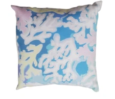 Sewing Down South Water life Collection 20 x 20 Throw Pillow Coral Craze