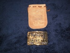 2 Vintage Buffalo, New York Solid Brass Belt ...