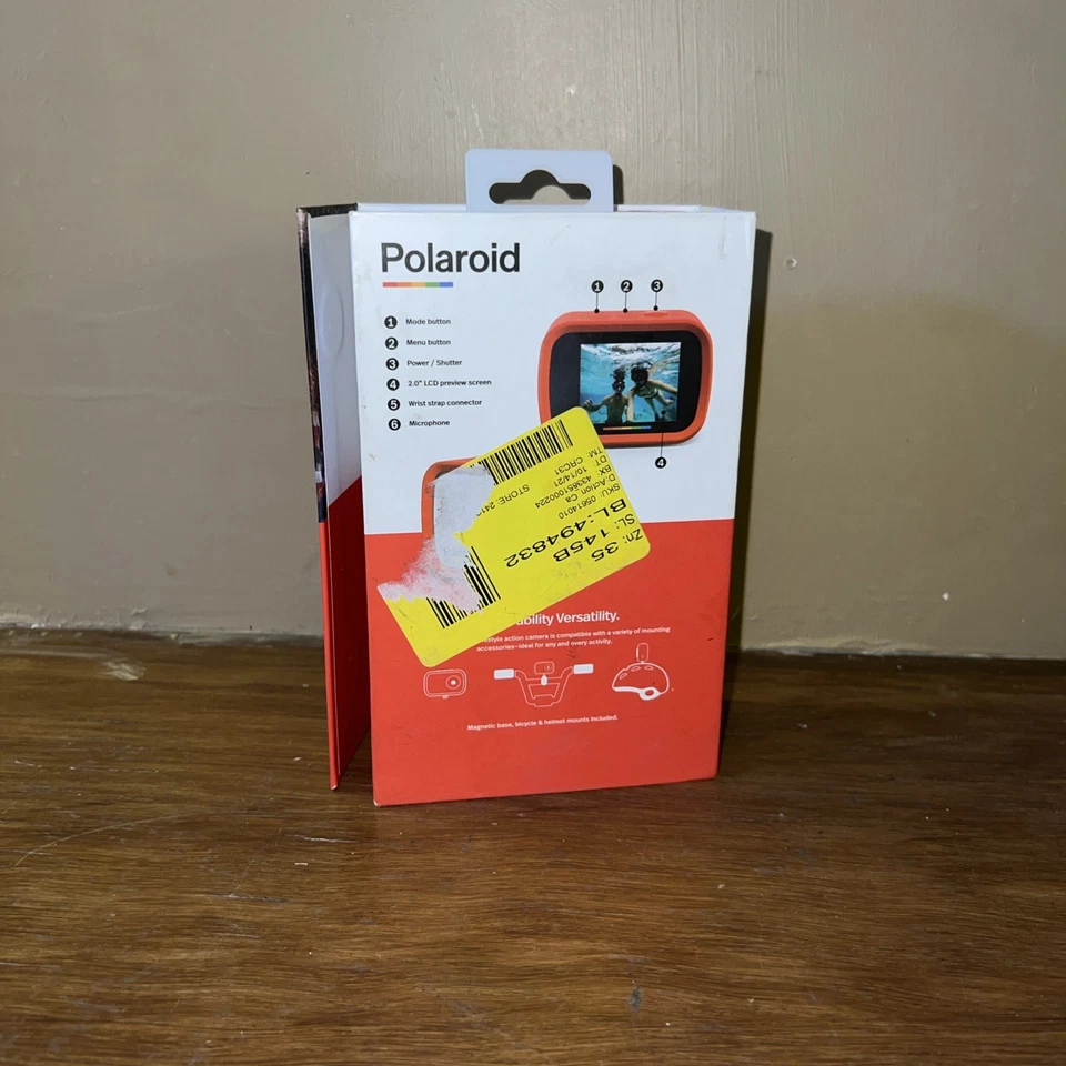 Videocámara Polaroid iD757 Sport Action impermeable cámara de video HD Foto 3 de 3