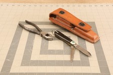 Vintage TE-33 Lineman's Toolkit, Complete w/ TL-29 Knife, Pliers, and Sheath