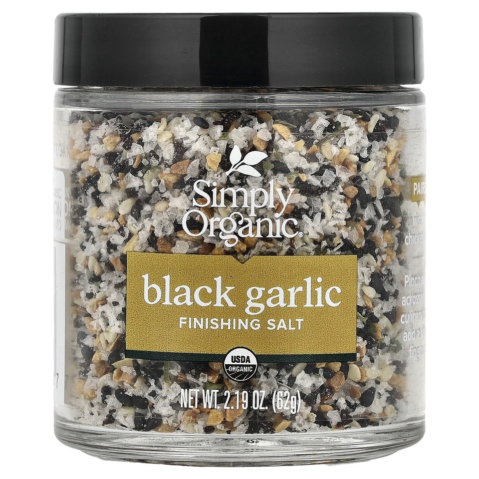 Black Garlic, Finishing Salt, 2.19 oz (62 g)