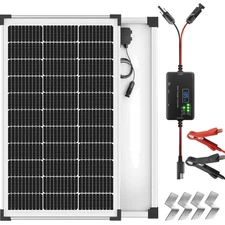 Solar Panel Kit 100W 12V Monocrystalline High Efficiency for RV Boat Car