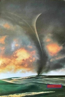 663174 Tornado Photograph Vintage Photo Wall Print Poster