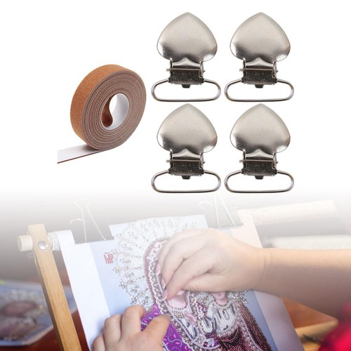 Scroll Rod Side Tension Clip Set Durable Universal Needlework Embroidery Frame - Picture 4 of 7