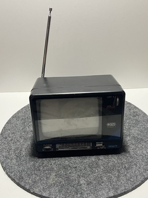 vintage ICeS TV2011 portable TV Fernsehgerät TV-2011 Tragbarer Reise TV