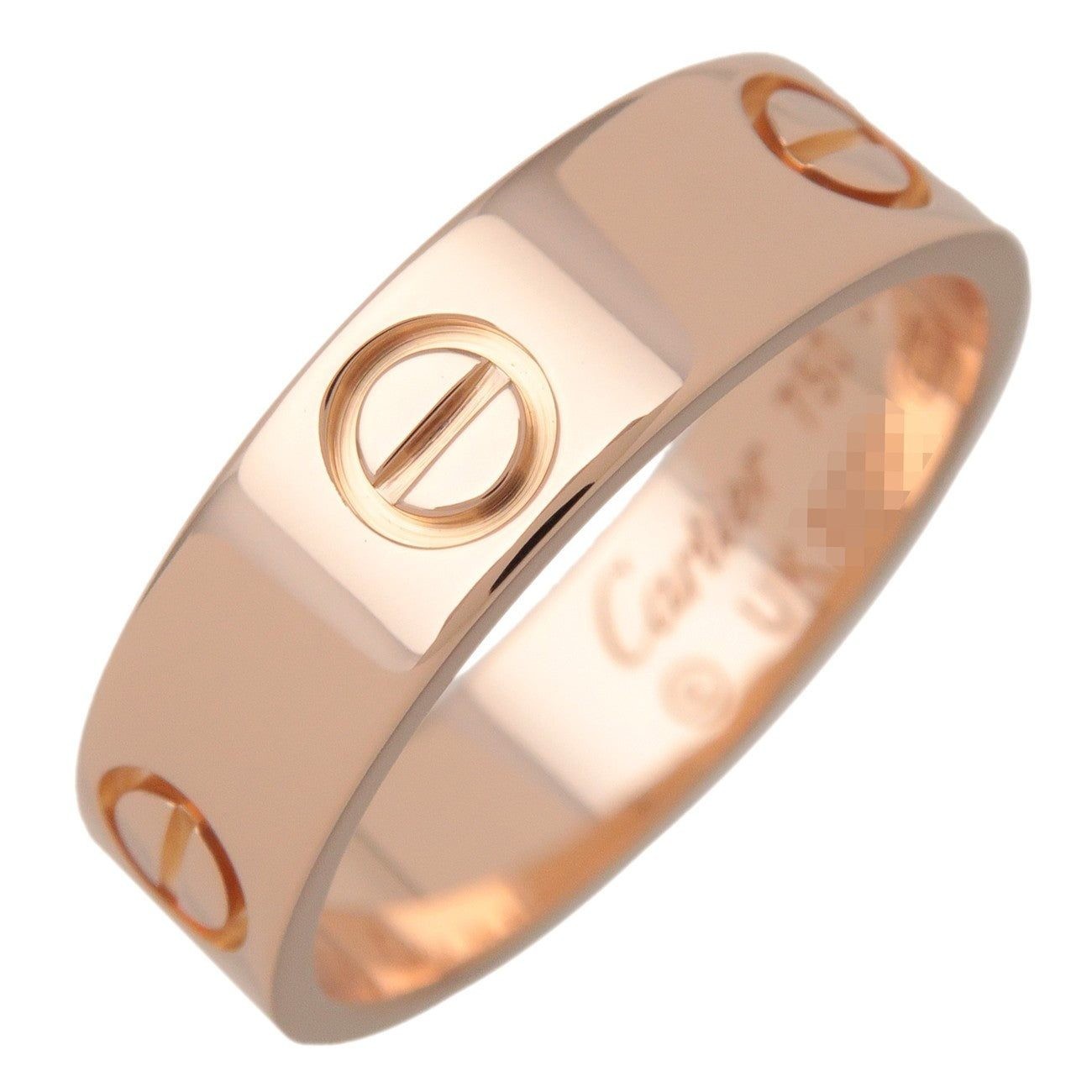 2 Rings Layout Cartier Love Ring 18K Rose Gold | eBay