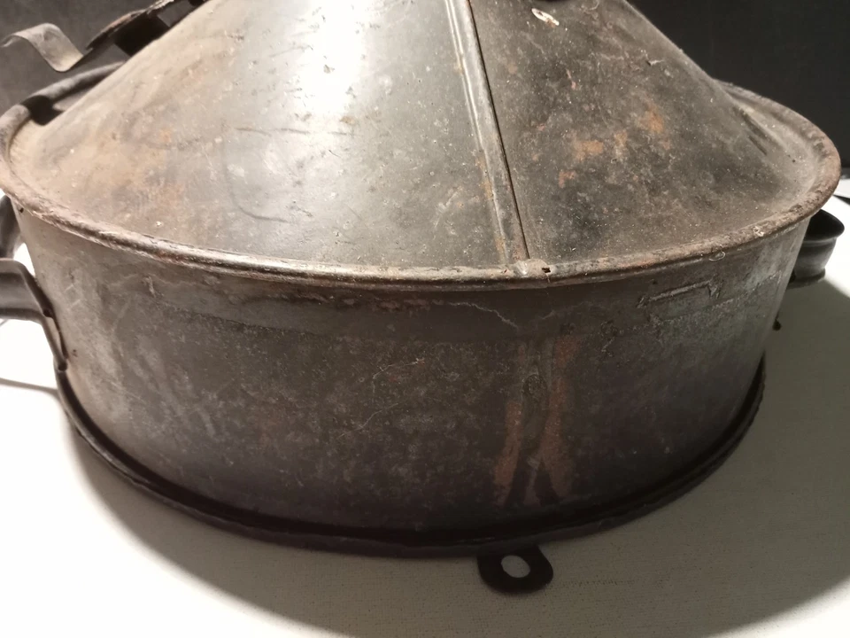 Tamis Crible à Escarbilles pour Cendres - Outil Ancien - Photo 3/4