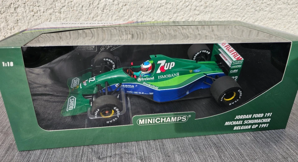 1:18 Minichamps M. Schumacher Jordan Ford 191 Belgian GP 1991 Practice Limited - Bild 2 von 4