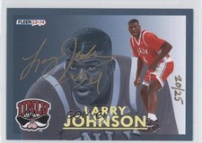 2013-14 Fleer Retro Final Four Stars Auto 20/25 Larry Johnson #21 Auto h3a