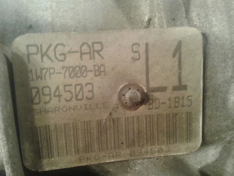 Automatic Transmission 2001-2002 FORD CROWN VICTORIA 168K 1W7P-7000-BA Foto 2 de 4