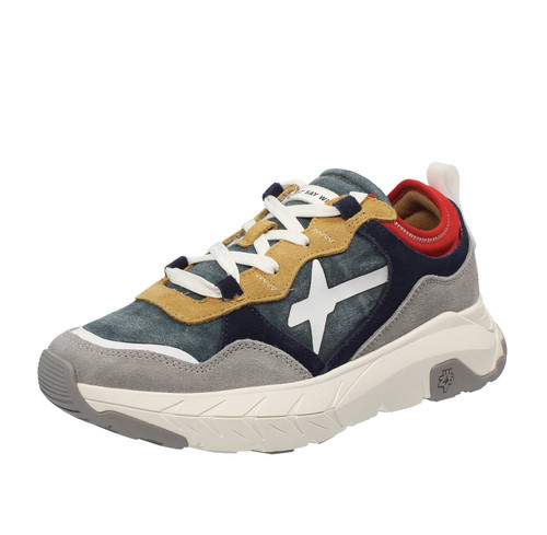 W6yz Wizz Next - Sneakers Basse In Suede E Tessuto Blu - Uomo Scarpe Sneakers - Zdjęcie 1 z 4
