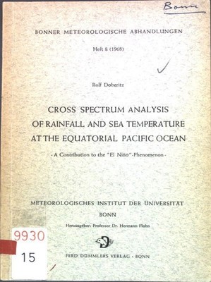 Cross spectrum analysis of rainfall and sea temperature at the equatorial Pacifi