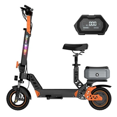 Ruitoo 1000W Adult Electric Scooter with Seat Foldable E-Scooter