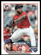 Xzavion Curry 2023 Topps #513 Rookie Cleveland Guardians