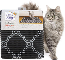 Durable XL Jumbo Foam Litter Box Mat   No Phthalate, Water Resistant, Traps Litt