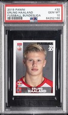 2019 PANINI FUSSBALL BUNDESLIGA #32 ERLING HAALAND ROOKIE RC PSA 10