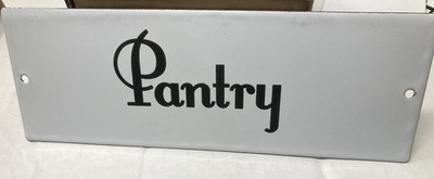Enameled Pantry Farmhouse Decor Wall Metal Plaque Sign Cast Sign