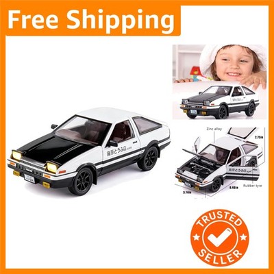 Interactive AE86 Initial D Model Car - 1/24 Zinc Alloy Toy for Young Collectors