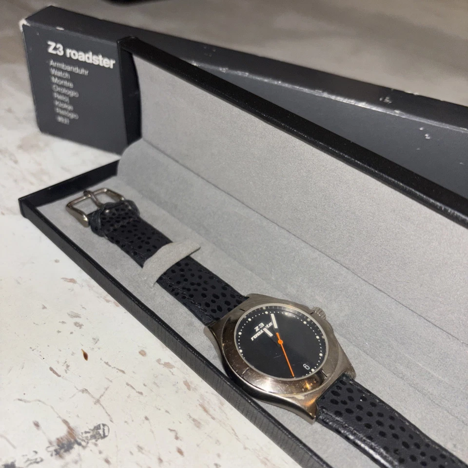 BMW Z3 Z3M Roadster Car Accessory Swiss Made Watch RARE ORIGINAL BOXES - Image 2 of 4