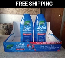 2 New 33.8 fl oz Bottles Nature's Way Joint Movement Glucosamine Ultra Strength