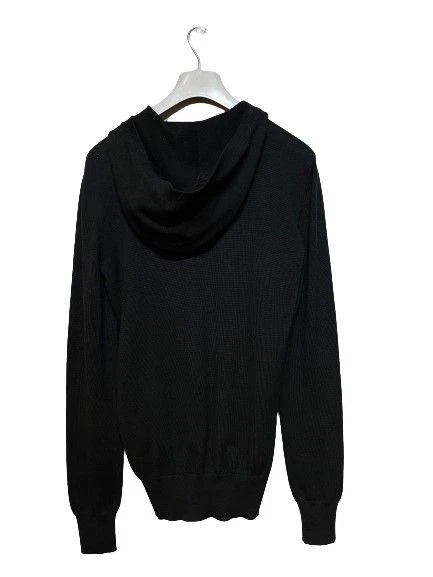 SAINT LAURENT (YSL) Saint Laurent maglia nera con cappuccio per uomo 25599710