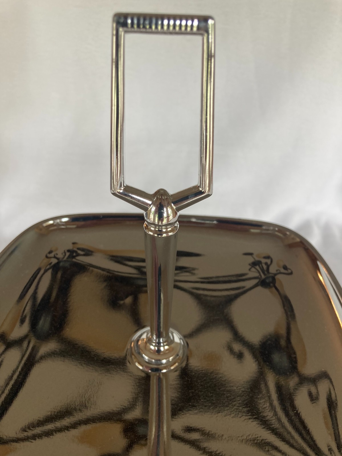 Vintage 1970s Shelton Ware NYC 2 Tier Serving Tray EUC