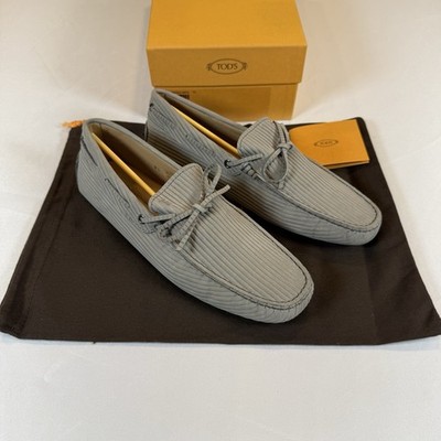 Tod s Driver Loafers Gray Size 7.5UK / 9.5US Brand New In Box MSRP $795
