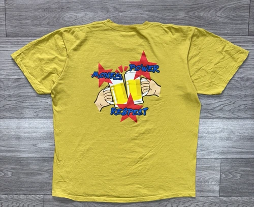 Tee shirt jaune Supreme Money Power Respect taille XL
