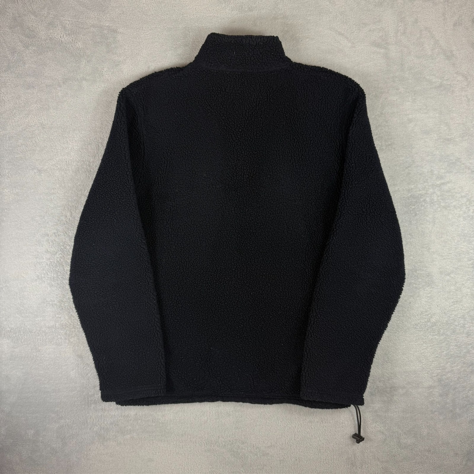 Vintage Yves Saint Laurent YSL 1990s Black Fleece Medium 1/4 Quarter Zip Jumper image 8