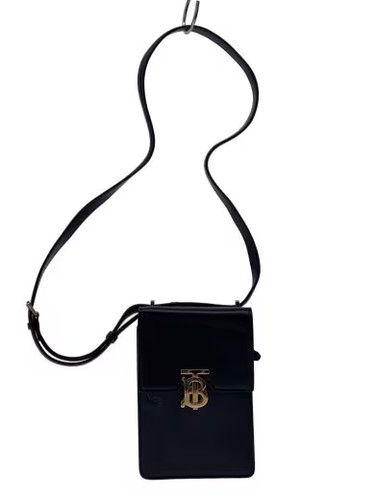 BURBERRY/TBR Robin Bag/Crossbody Bag/Leather/BLK