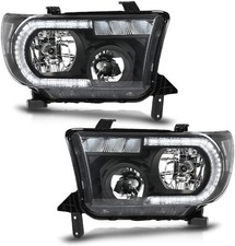 LED Headlights Left Right for 2007-2013 Toyota Tundra 2008-2017 Toyota Sequoia