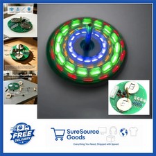LED Rotating Gyroscope DIY Kit for Soldering Practice with Instructions