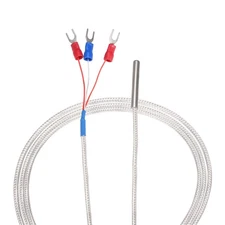 PT100 RTD Temperature Sensor Probe 300cm 9.8ft Temperature Rang: -20~420°C
