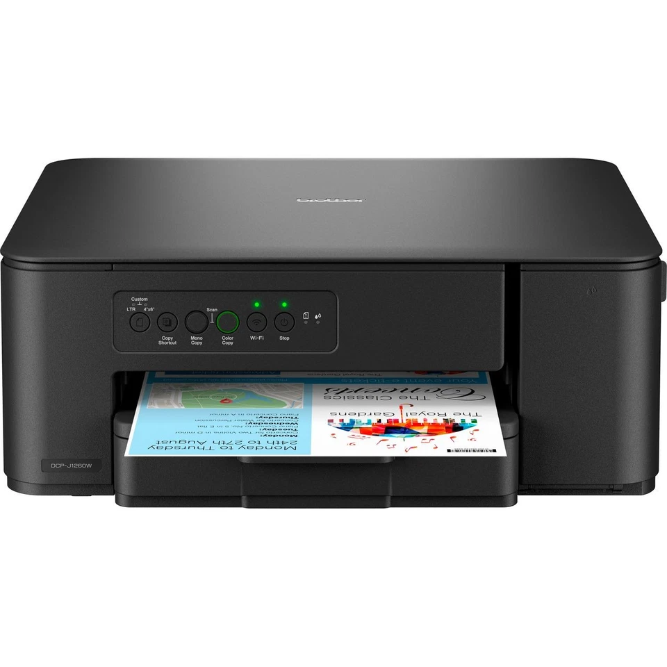 Brother DCP-J1260W Compact 3-in-1 Inkjet Printer Black