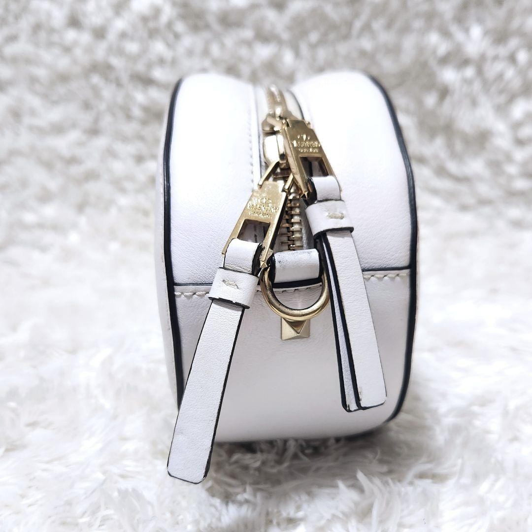 Valentino Garavani VLTN Logo Rockstud White Crossbody Bag, Leather, Pre-Owned J thumbnail 6