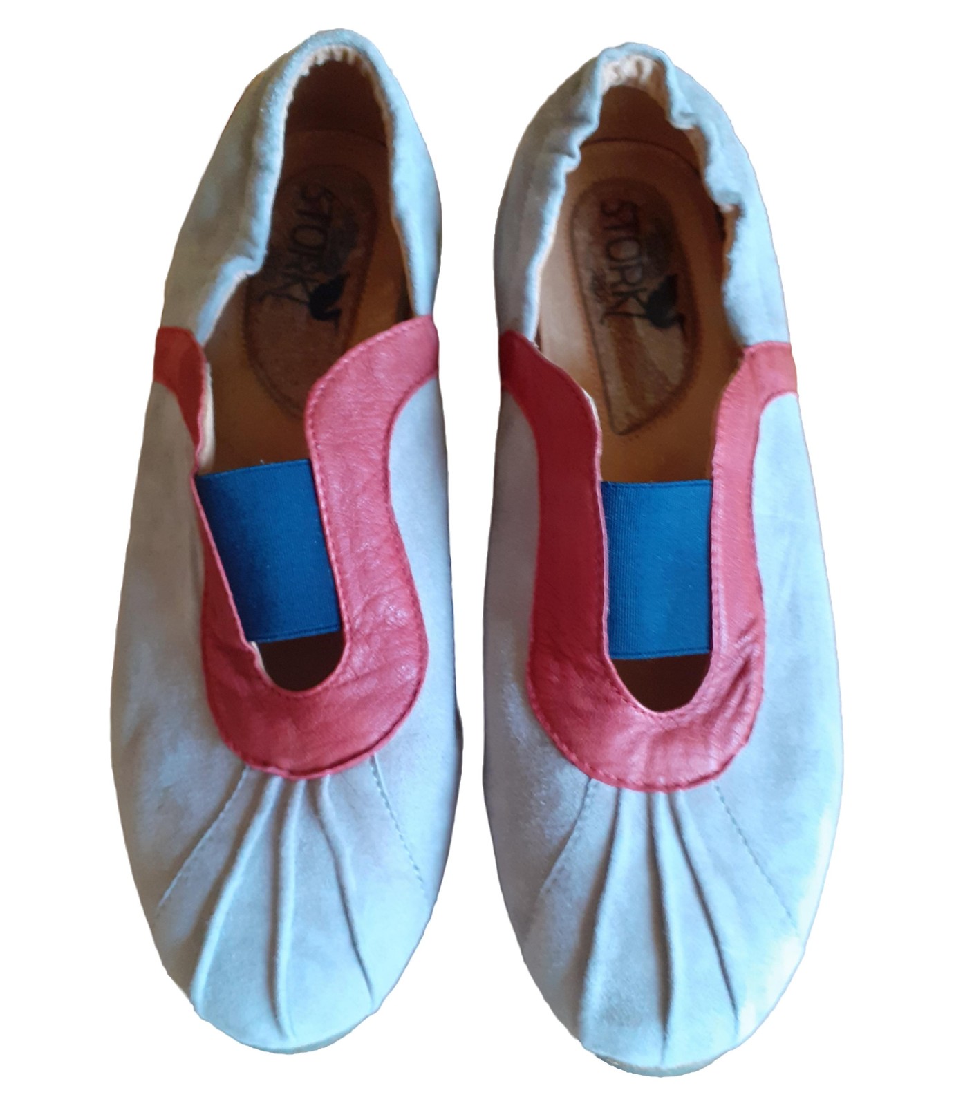 SAOLA Ciabatte donna Stork Steps numero 39 scamosciate multicolore casual comode