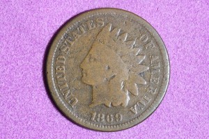 Estate Find 1869 - Indian Head Cent #K59949