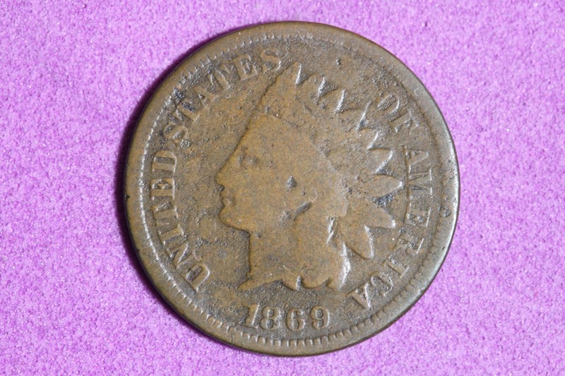 Estate Find 1869 - Indian Head Cent #K59949